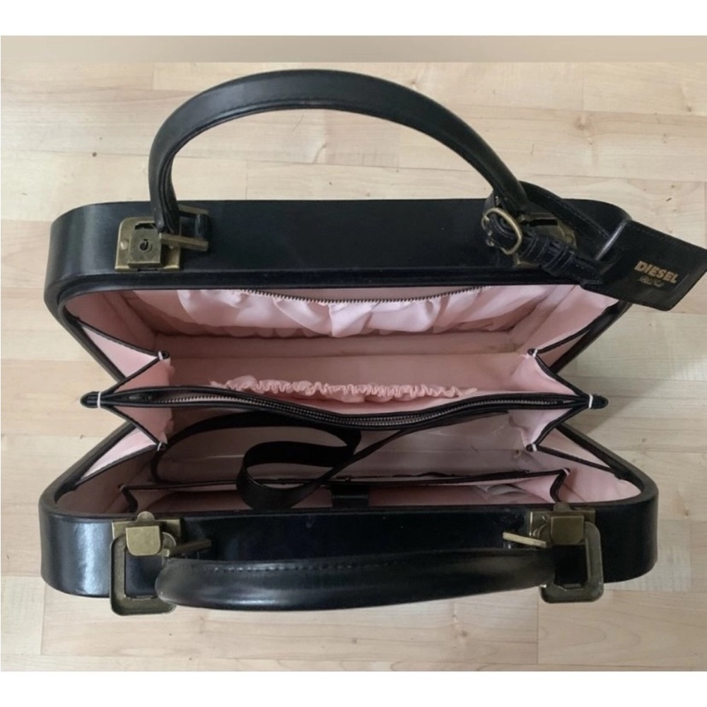 Unique Vintage Diesel Black Gold Case. Statement Piece!